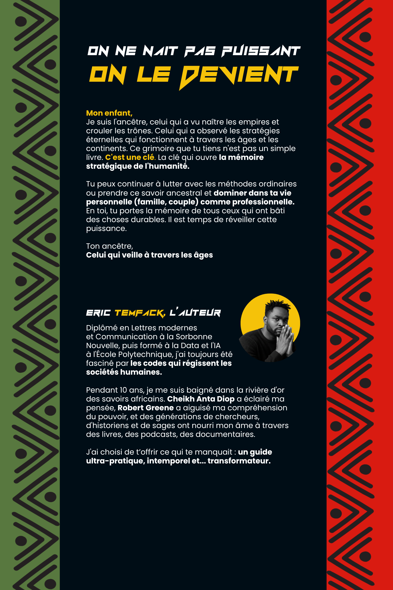 Quatrième de couverture du livre Les 50 lois cachées du pouvoir africain