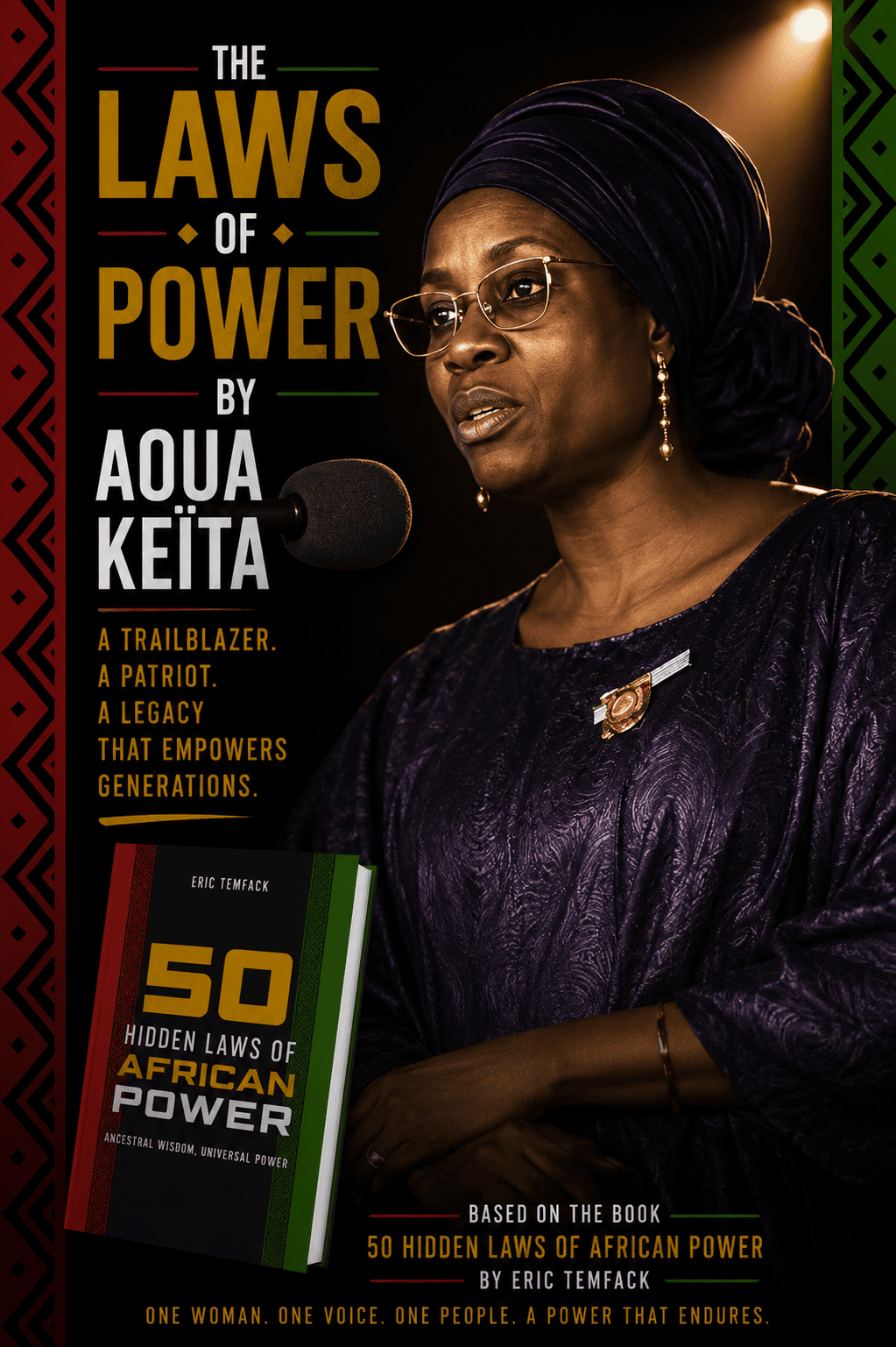 Portrait d’Aoua Keïta en 1964