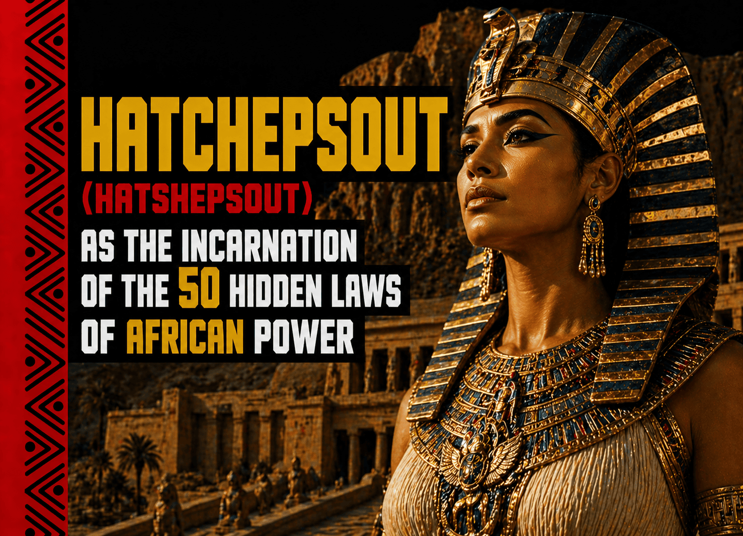 Hatshepsut : les 50 lois cachées du pouvoir africain révélées