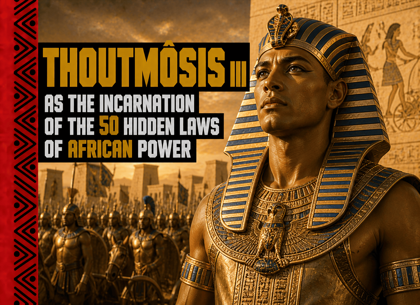 THOUTMÔSIS III — INCARNATION DES 50 LOIS CACHÉES DU POUVOIR AFRICAIN