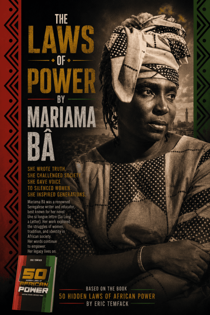 Laws of power by MARIAMA BÂ 31 50 hidden laws of african power Eric TEMFACK (9)