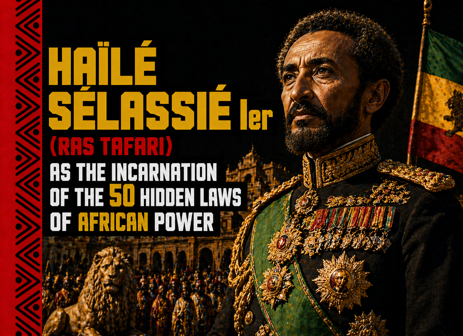 HAÏLÉ SÉLASSIÉ Ier (RAS TAFARI) — INCARNATION DES 50 LOIS CACHÉES DU POUVOIR AFRICAIN