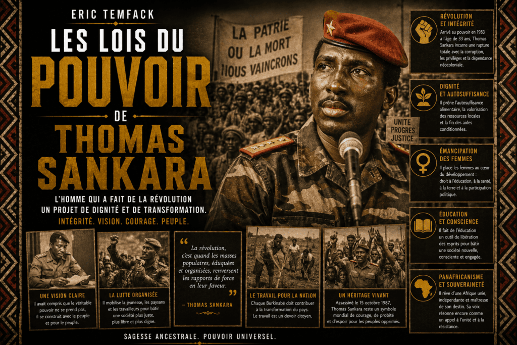Lois du pouvoir de...Thomas SANKARA - ERIC TEMFACK -50 lois cachées du pouvoir africain