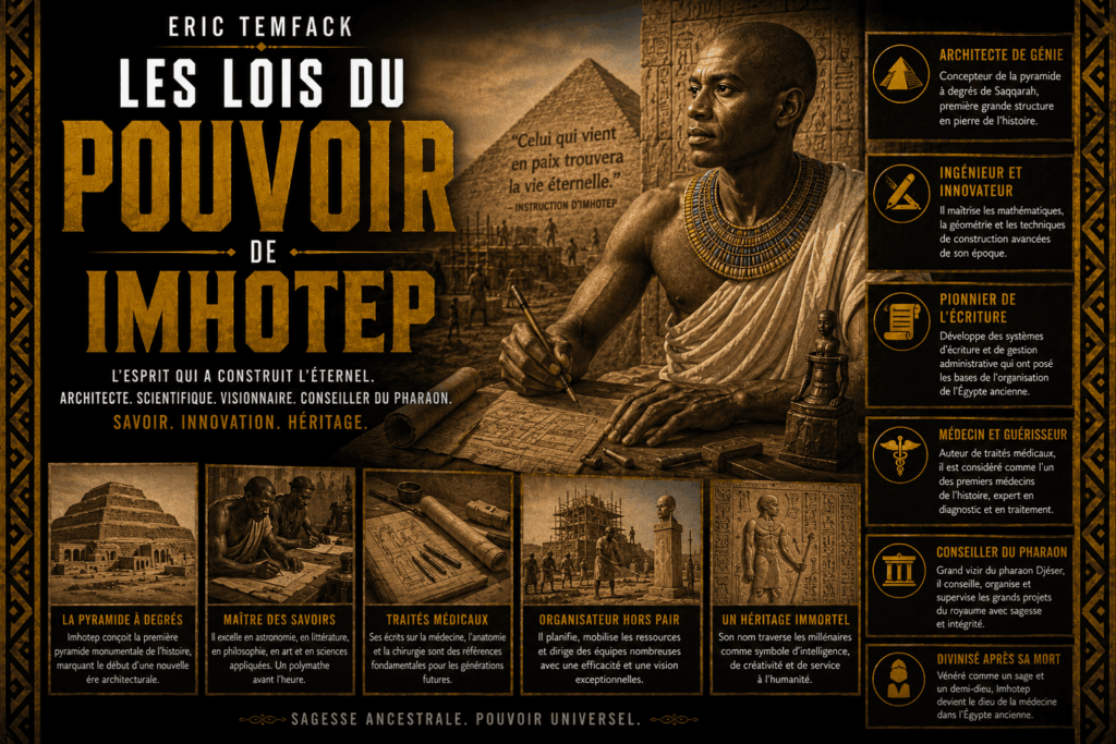 Lois du pouvoir de...Imhotep - ERIC TEMFACK -50 lois cachées du pouvoir africain