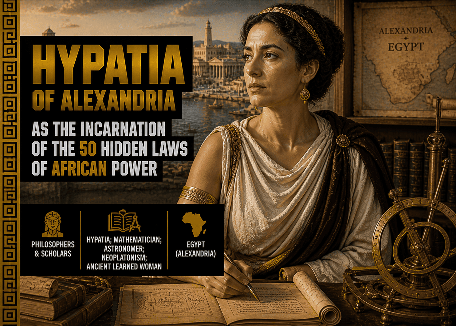 Hypatie d&rsquo;Alexandrie : les 50 lois cachées du pouvoir africain révélées